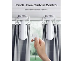 SwitchBot užuolaidų atidarytuvas Curtain 3 Rod 2025 su Bluetooth ir pulteliu W2400000