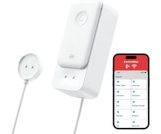 SwitchBot vandens nuotėkio detektorius Wi-Fi su 1 m jutiklio kabeliu, IP67, W4402010