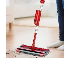 Swivel Sweeper akumuliatorinė grindų šluota be laidų, 360° sukamasis mechanizmas, lengva konstrukcija