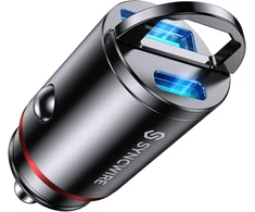 Syncwire automobilinis įkroviklis USB-C ir USB-A 60 W PD 3.0 QC 3.0 SW-XC672