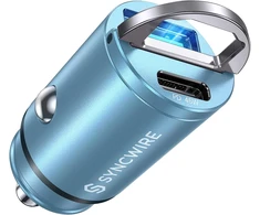 SYNCWIRE automobilinis USB-C ir USB-A įkroviklis 90 W su PD 3.0 ir QC 3.0 SW-XC996