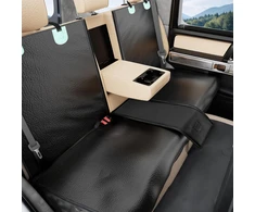 Tapizado galinės automobilio sėdynės užvalkalas šunims iš PU odos, 137 × 125 cm, PU-K
