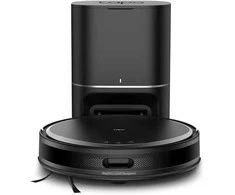 Tapo roboto dulkių siurblys-mopas 5300Pa su automatiniu ištuštinimu, LiDAR navigacija, HEPA filtru, juodas, Tapo RV20 Max Plus