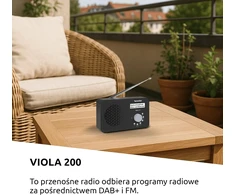 TechniSat nešiojamasis DAB+/FM radijas VIOLA 200, 1 W, 0001/2936