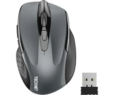 TECKNET belaidė optinė pelė su USB imtuvu, 6 mygtukais, 2600 DPI, M003