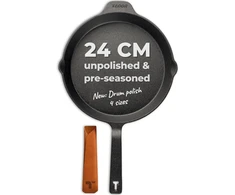 TECOR ketinė keptuvė 24 cm, indukcijai, nepoliruota, be dangos, TC03_22