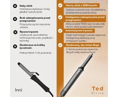 Ted Hilley 5 in 1 plaukų formavimo įrenginys su džiovintuvu, 1200 W, 110 000 aps./min., ZCY892-A