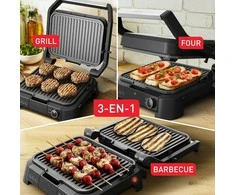 Tefal elektrinis kontaktinis grilis 3in1, 2000 W, trys temperatūros lygiai, 600 cm² plotas, GC510DE0