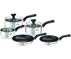 Tefal nerūdijančio plieno puodų ir keptuvių rinkinys Comfort Max 5 dalių, indukcijai, C972S544