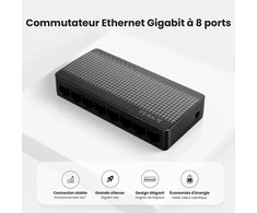 Šakotuvas Tenda 8 prievadų Gigabit Ethernet nevaldomas tinklo komutatorius SG108 V4.0