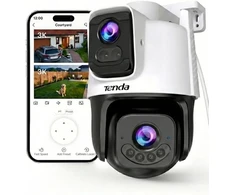 Tenda lauko stebėjimo kamera su dviem 5 MP objektyvais, Wi-Fi, PTZ, IP65, CH10