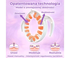 TESMED rankinis anticeliulitinis masažuoklis su patentuotais voleliais, ergonomiškas, Cellulite Smooth