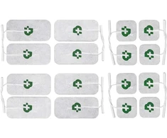 TESMED TENS ir EMS elektrostimuliatoriaus elektrodai, 16 vnt., 2 mm jungtis, FLD 799439636231