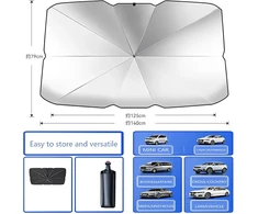 TFSZE automobilio priekinio stiklo skėtis nuo saulės, 145 × 80 cm, TFSZE-ZYS889