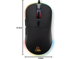 THE G-LAB Kult Cobalt su laidu žaidimų pelė su RGB, 12800 DPI, 6 mygtukai, KULT-COBALT-B