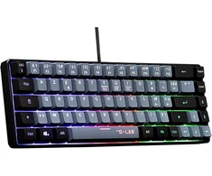 THE G-LAB pusiau mechaninė 60 % žaidimų klaviatūra, USB, AZERTY, KEYZ-HYDROGEN-GRB/FR