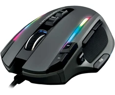 THE G-LAB su laidu žaidimų pelė su RGB apšvietimu ir 11 programuojamų mygtukų, 10000 DPI, KULT-NITROGEN-CORE