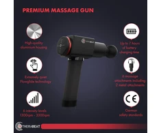 THERABEAT masažinis pistoletas su 6 intensyvumo lygiais, 220 W, B083M3K7GJ