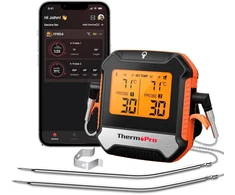 ThermoPro belaidis mėsos termometras Bluetooth 5.0, 2 zondų, temperatūra nuo -10 iki 300°C, TP904