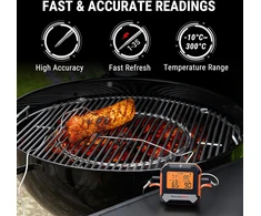 ThermoPro belaidis mėsos termometras Bluetooth 5.0, 2 zondų, temperatūra nuo -10 iki 300°C, TP904