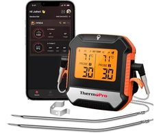 ThermoPro belaidis mėsos termometras Bluetooth 5.0, 2 zondų, temperatūra nuo -10 iki 300°C, TP904