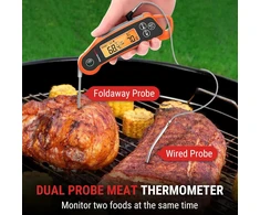 ThermoPro skaitmeninis maisto termometras su dviem zondais, IP65, TP710 modelis