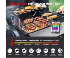 ThermoPro skaitmeninis mėsos termometras su 4 nerūdijančio plieno zondais TP17H