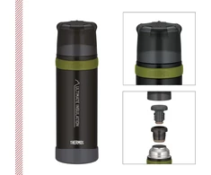 Thermos nerūdijančiojo plieno termosas 750 ml, juodas, MOUNTAIN BEVERAGE BOTTLE