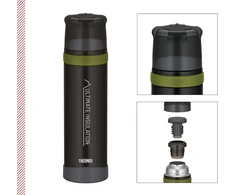 Thermos nerūdijančiojo plieno termosas 900 ml, juodas, Mountain