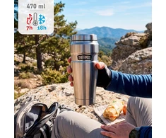 Thermos termo puodelis Stainless King Mug, 470 ml, sidabrinis