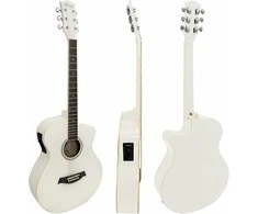 Tiger Akustinė elektrinė gitara, balta