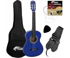 Tiger Beginner 1/2 dydžio klasikinė gitara, mėlyna