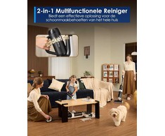 Tineco belaidis dulkių siurblys-plovėjas 2-in-1, 20 kPa, 800 ml, Floor One Switch S6 Stretch Breeze