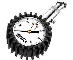 TIRETEK padangų slėgio manometras 0–60 PSI, 5 cm ciferblatas, TT-GS06-QBR2