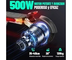 TODIMART elektrinis paspirtukas, 48 V 10,4 Ah baterija, 800 W variklis, 10 colių ratai, sulankstomas, juodas/oranžinis
