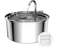 tomxcute nerūdijančio plieno vandens fontanas katėms, 3,2 l, 5 V, BE-0004