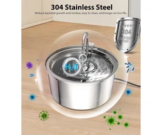 tomxcute nerūdijančio plieno vandens fontanas katėms, 3,2 l, 5 V, BE-0004