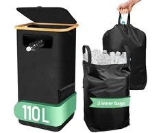 TOTDUKE sulankstomas užstato butelių ir skardinių konteineris 110 l, 40 × 33 × 80 cm