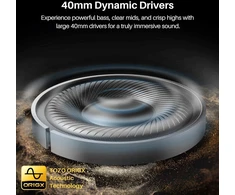 TOZO ant ausų dedamos Bluetooth ausinės su ANC, 90 val. baterija, HT3
