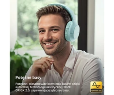 TOZO belaidės ant ausų ausinės Bluetooth 5.4, 70 h, ENC, 3.5 mm, HA1