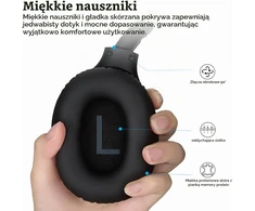 TOZO belaidės ant ausų dedamos Bluetooth 5.4 ausinės su mikrofonu, 70 val., T12040
