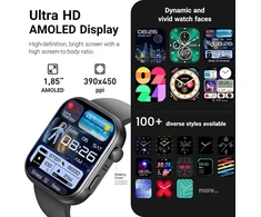 TOZO S6 išmanusis laikrodis su 1,85 col. AMOLED ekranu, Bluetooth skambučiais ir IP68