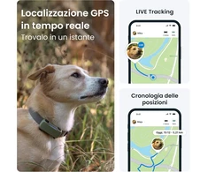 Tractive GPS antkaklis šunims su sveikatos stebėjimu, IP68, iki 14 d. veikimo