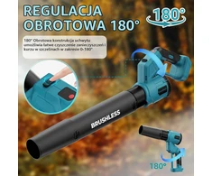 Traumheim akumuliatorinis lapų pūstuvas 21 V, 3 greičių, 1000 m³/h, DE-CY2