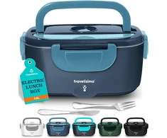 TRAVELISIMO elektrinė maisto dėžutė su šildymu 1,5 l, 100 W, 220 V/12 V/24 V