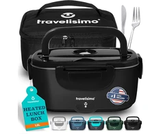 TRAVELISIMO elektrinė pietų dėžutė 1,5 l, 100 W, 220 V / 12 V / 24 V