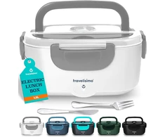 TRAVELISIMO elektrinė pietų dėžutė 1,5 l, 100 W, 220 V/12 V/24 V