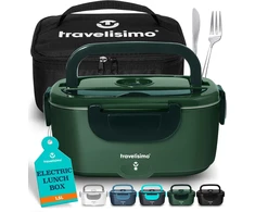 TRAVELISIMO elektrinė pietų dėžutė 1,5 l, 100 W, 220 V / 12 V / 24 V