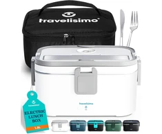 TRAVELISIMO elektrinė pietų dėžutė 1,8 l, 100 W, 12 V/24 V/220 V