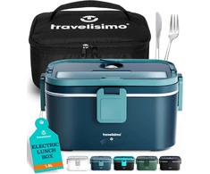 TRAVELISIMO elektrinė pietų dėžutė 1,8 l, 100 W, 220 V / 12 V / 24 V